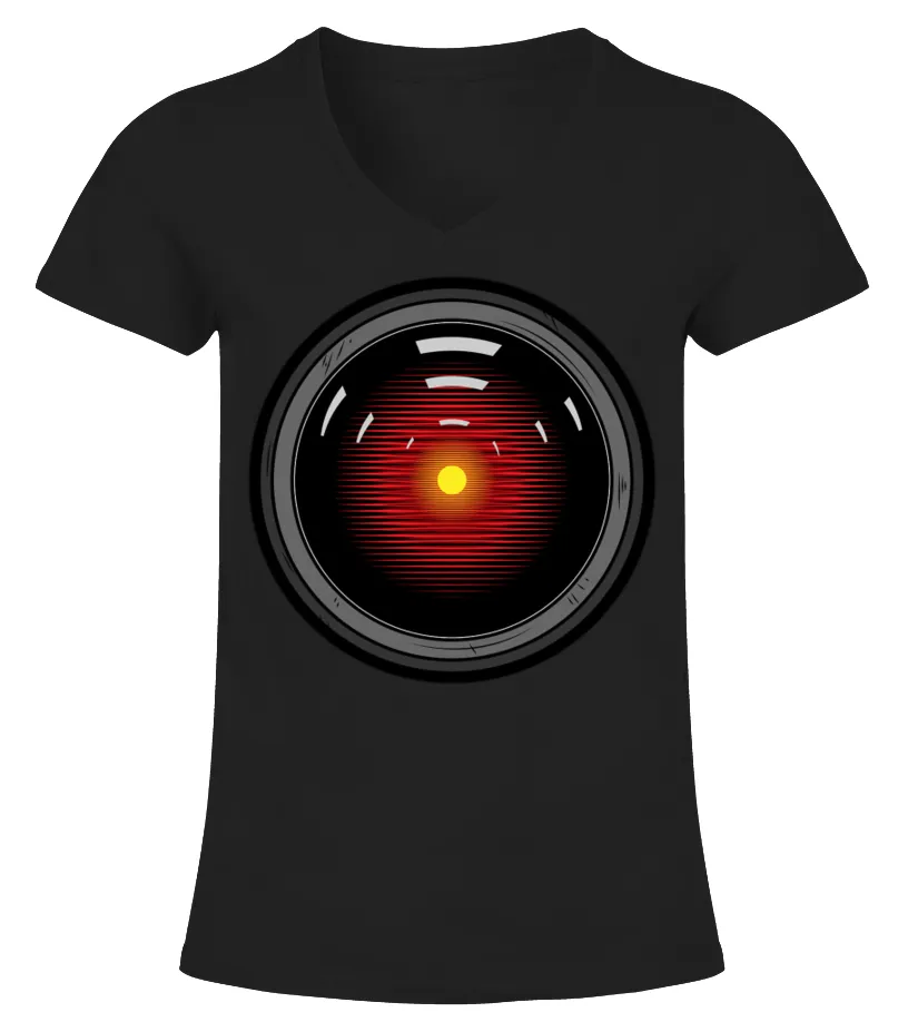 017. 2001 A Space Odyssey BK  Camiseta cuello pico Mujer