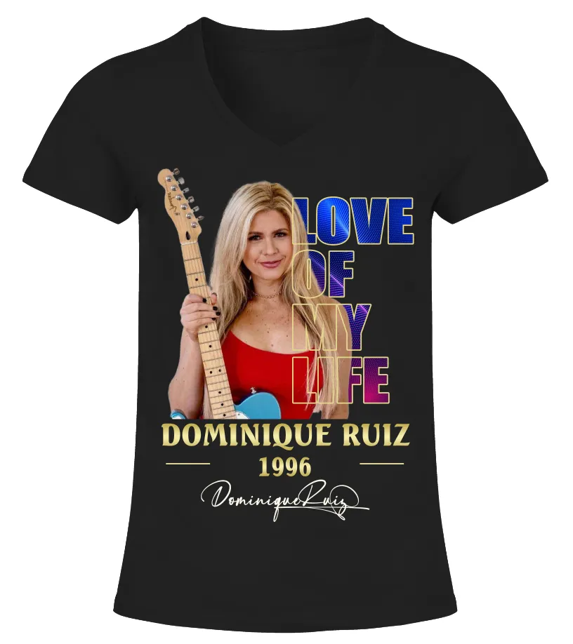 12LOVE of my life Dominique Ruiz Camiseta cuello pico Mujer