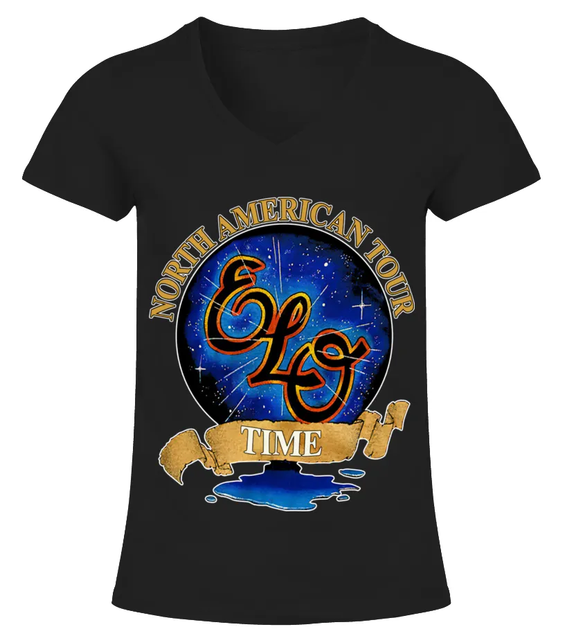 2 SIDE  ELECTRIC LIGHT ORCHESTRA N A 1981 CAMISETA CUELLO PICO MUJER