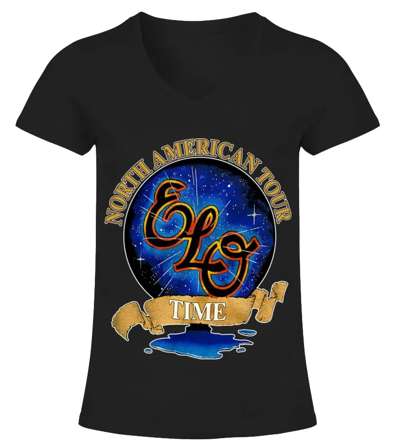 2 SIDE  ELECTRIC LIGHT ORCHESTRA N A 1981 CAMISETA CUELLO PICO MUJER