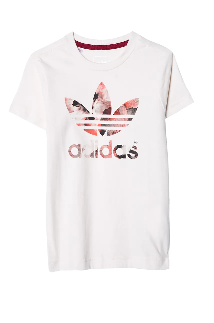 Adidas Originals Junior Camiseta Logo Trefoil Flower  (blanco crema)