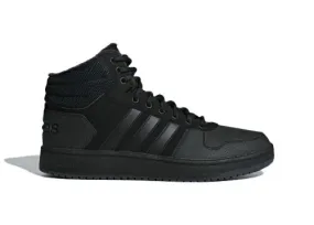 adidas Performance adidas Hoops 2.0 Mid Triple Black Tumbled Stripes