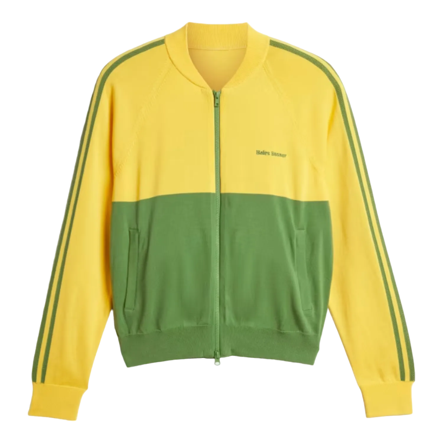 adidas Wales Bonner Nylon Knit Track Top Bold Gold / Crew Green IW1174