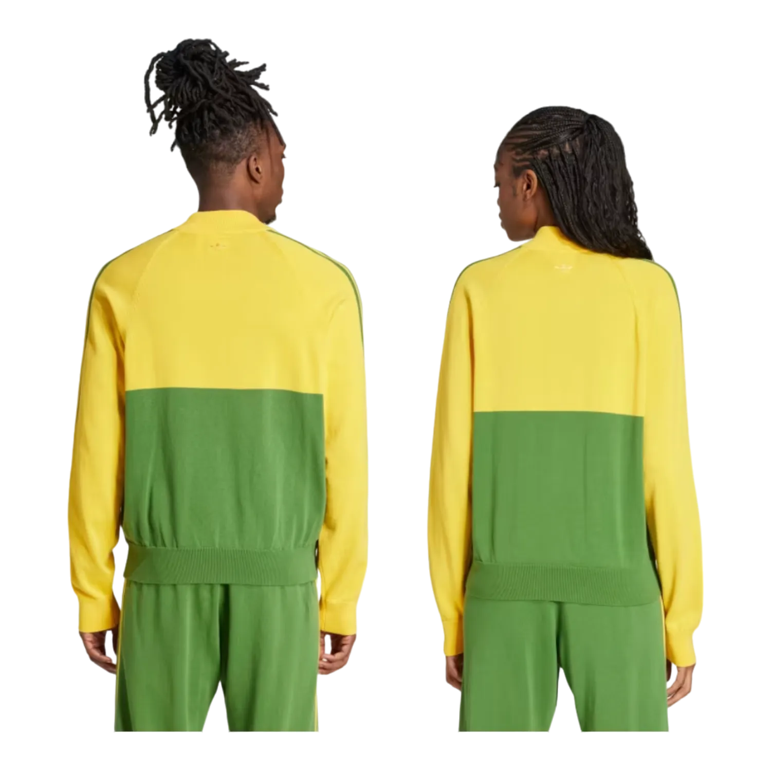 adidas Wales Bonner Nylon Knit Track Top Bold Gold / Crew Green IW1174