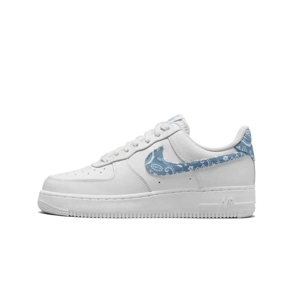 Air Force 1 Low '07 Essential White Worn Blue Paisley