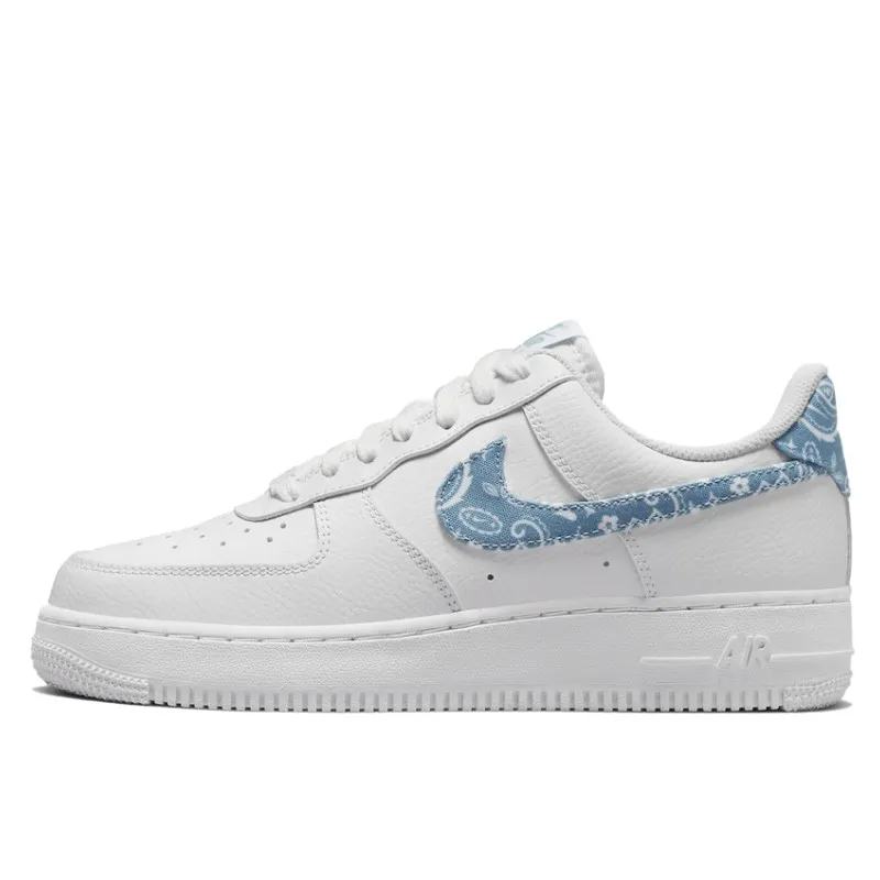 Air Force 1 Low '07 Essential White Worn Blue Paisley