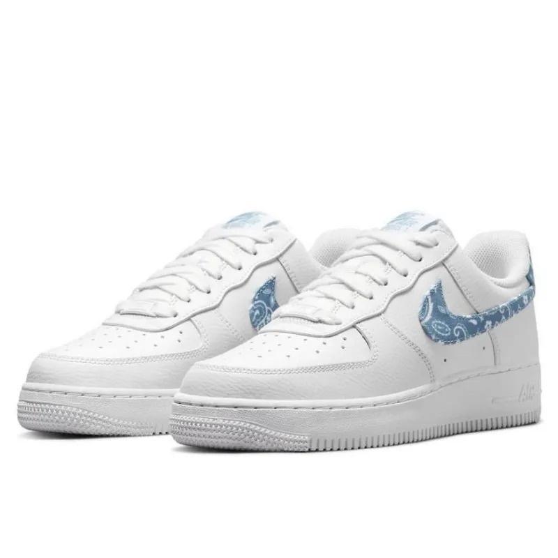 Air Force 1 Low '07 Essential White Worn Blue Paisley