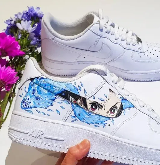 Air Force 1 x  Rengoku y Tanjiro