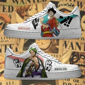 Air Force 1 x Zoro y Luffy swoosh