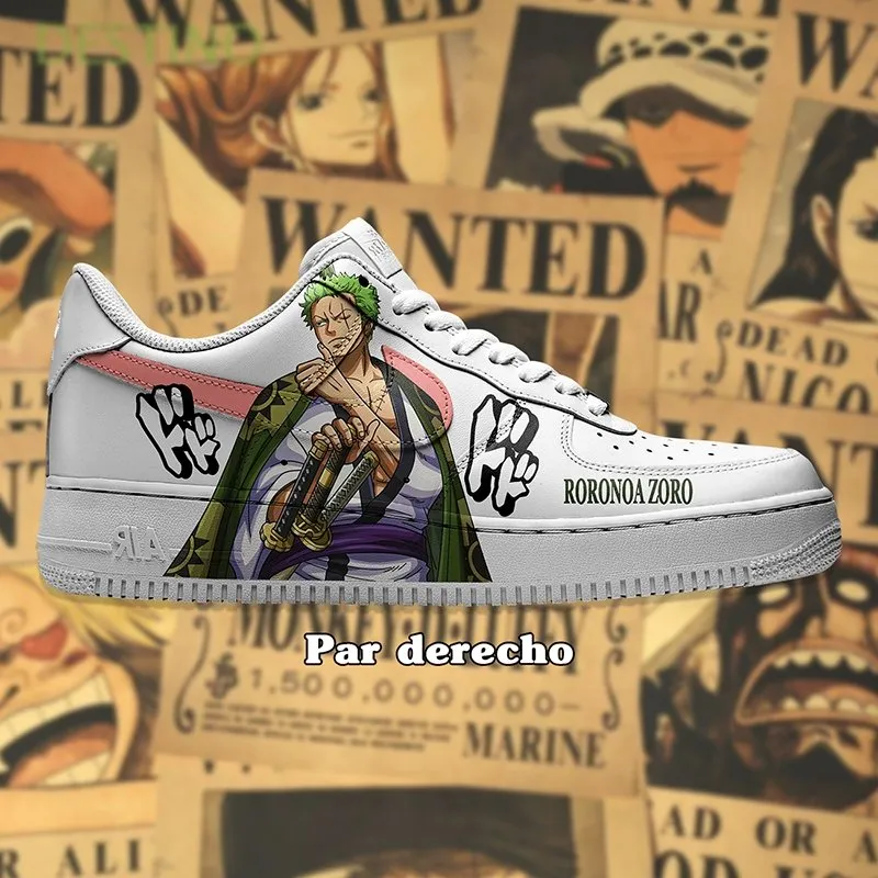 Air Force 1 x Zoro y Luffy swoosh