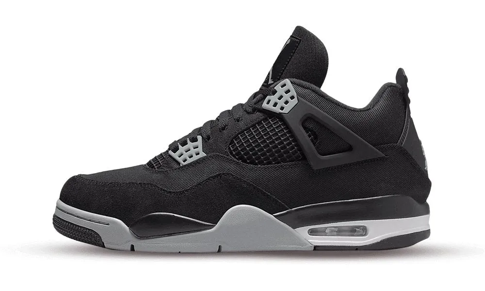 AIR JORDAN 4 RETRO SE BLACK CANVAS