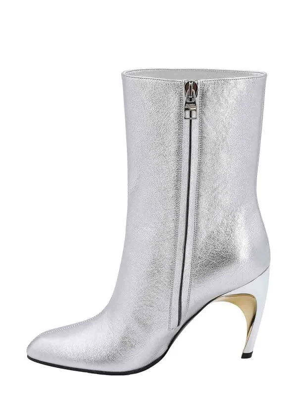 Alexander Mcqueen Botines - Plata