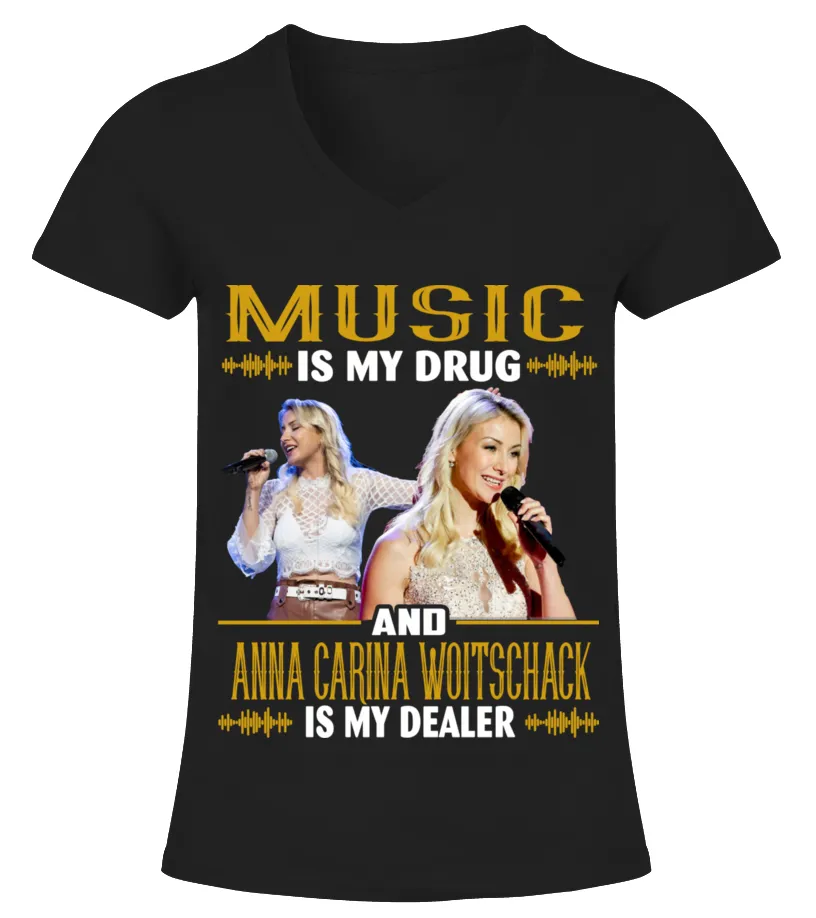 ANNACARINA WOITSCHACK IS MY DEALER CAMISETA CUELLO PICO MUJER