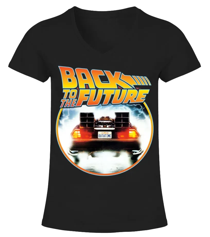 Back To The Future [1985] BK (33) Camiseta cuello pico Mujer