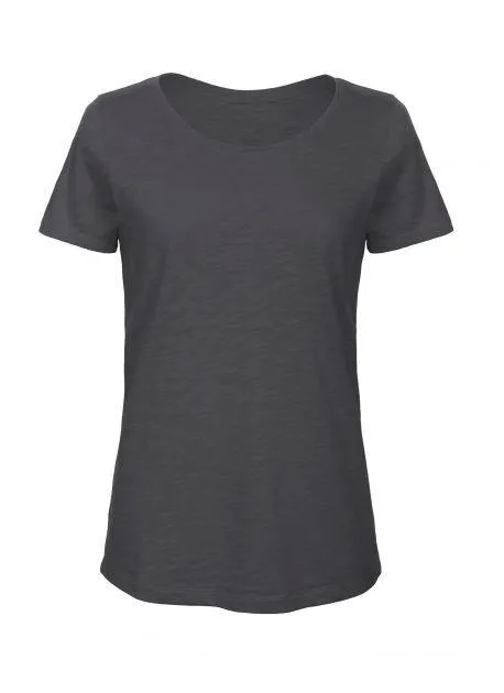 B&C BC047  CAMISETA SLUB PARA MUJER TW047  CHIC ANTHRACITE