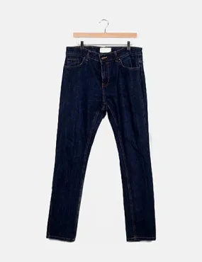 Bershka Jeans denim azul oscuro