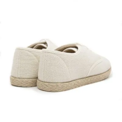 Blucher niño esparto lino beige