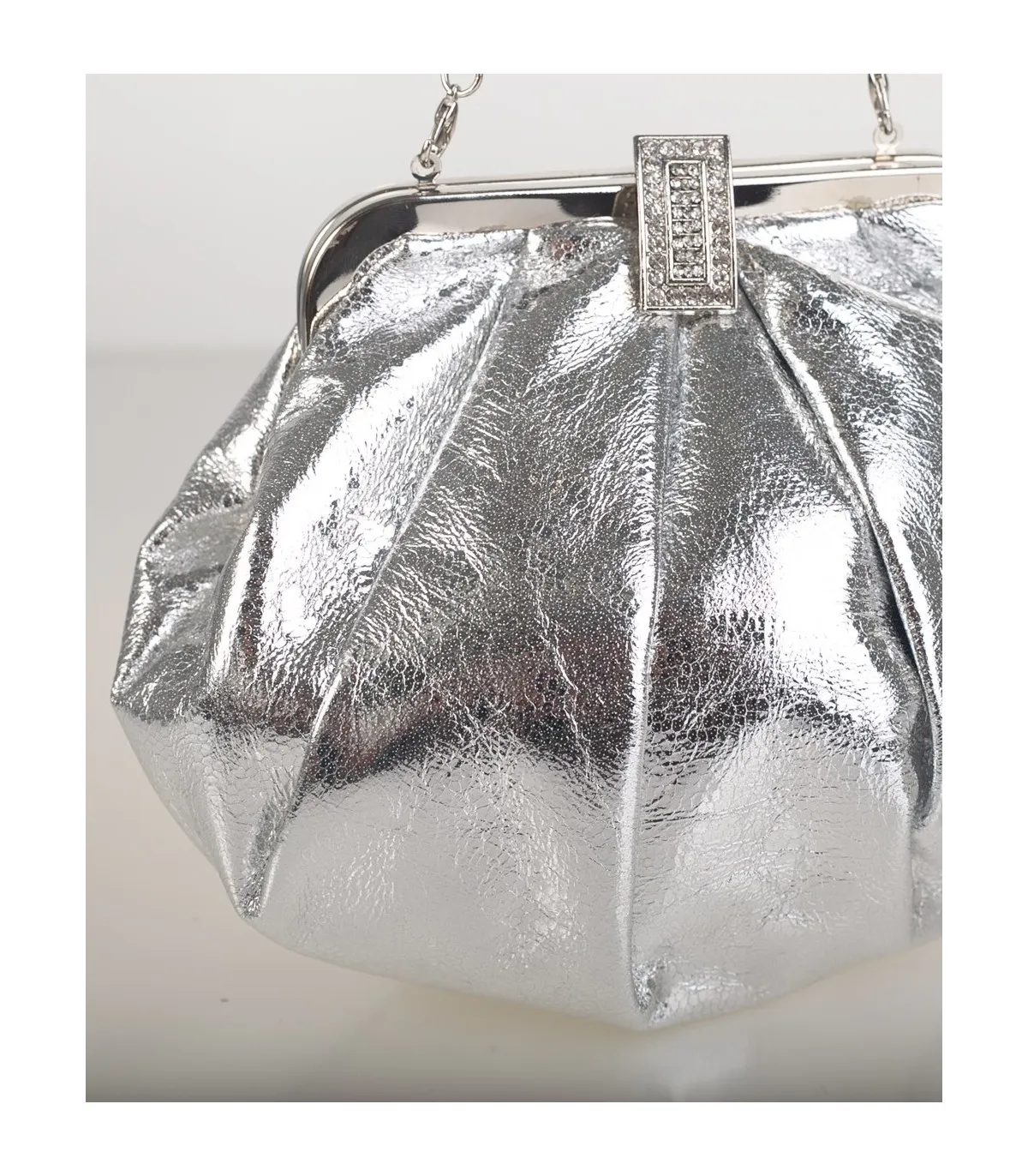 Bolso de fiesta en color plata