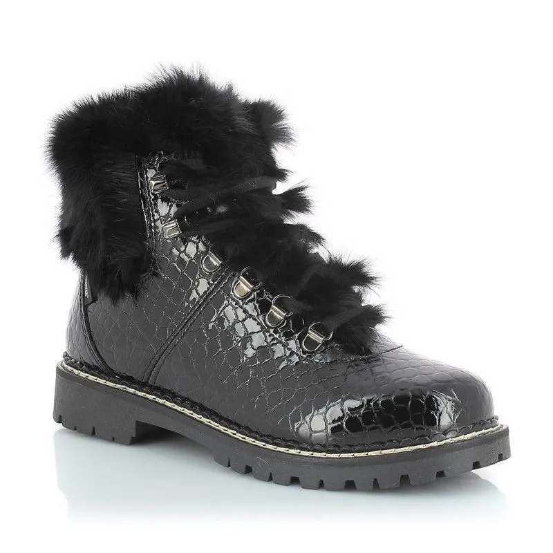 Bota de invierno Kimberfeel Astana (Croco Black) Mujer