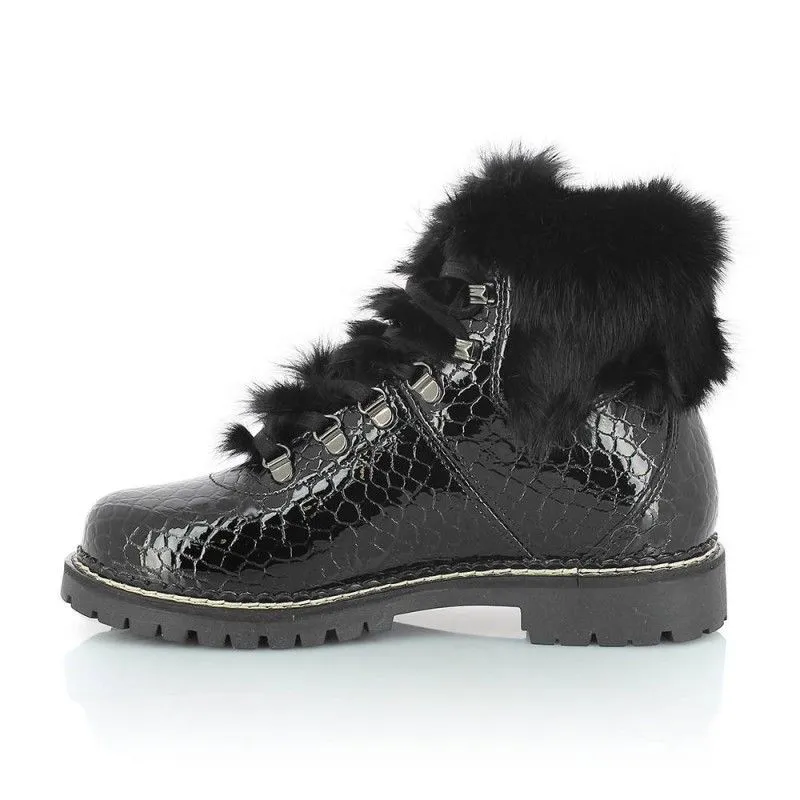 Bota de invierno Kimberfeel Astana (Croco Black) Mujer