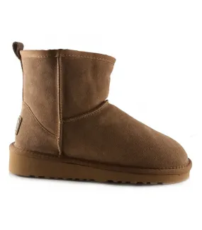 Botas australianas para mujer en serraje cuero