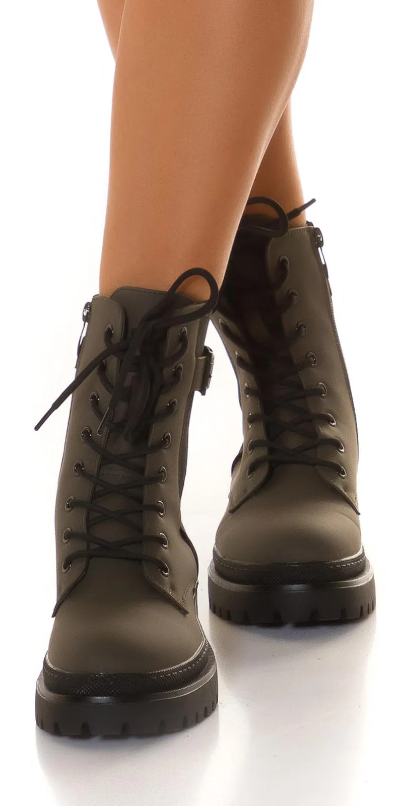 Botas para atar Khaki