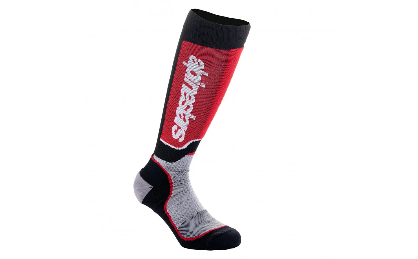 Calcetines Alpinestars Infantil Mx Plus Negro Gris Rojo |4742324-1215|