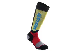 Calcetines Alpinestars Infantil Mx Plus Negro Rojo Azul Claro |4742324-1212|