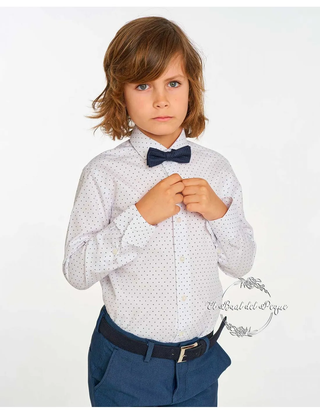 Camisa Niño Cutaway Blanca Spagnolo Moda Infantil