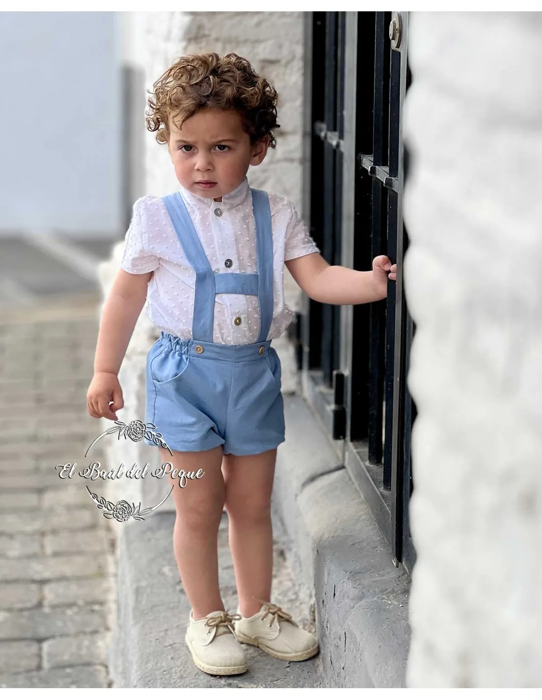 Camisa Niño Manga Corta Plumeti Ceremonia Blanca Julietas