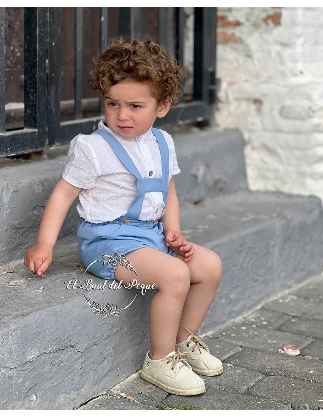 Camisa Niño Manga Corta Plumeti Ceremonia Blanca Julietas