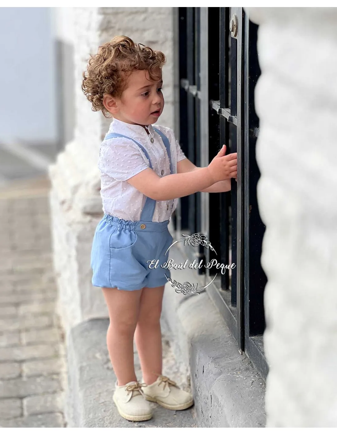 Camisa Niño Manga Corta Plumeti Ceremonia Blanca Julietas