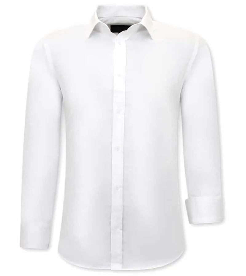 Camisas Blancas Hombre - Slim Fit - 3079 - Blanco