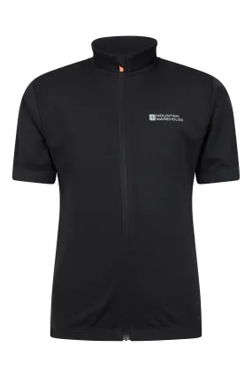 Camiseta de ciclismo deportiva infantil con cremallera completa