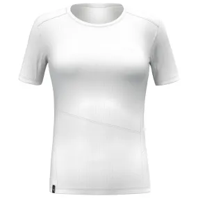 Camiseta de trekking Salewa Puez Sporty Dry T-Shirt W White