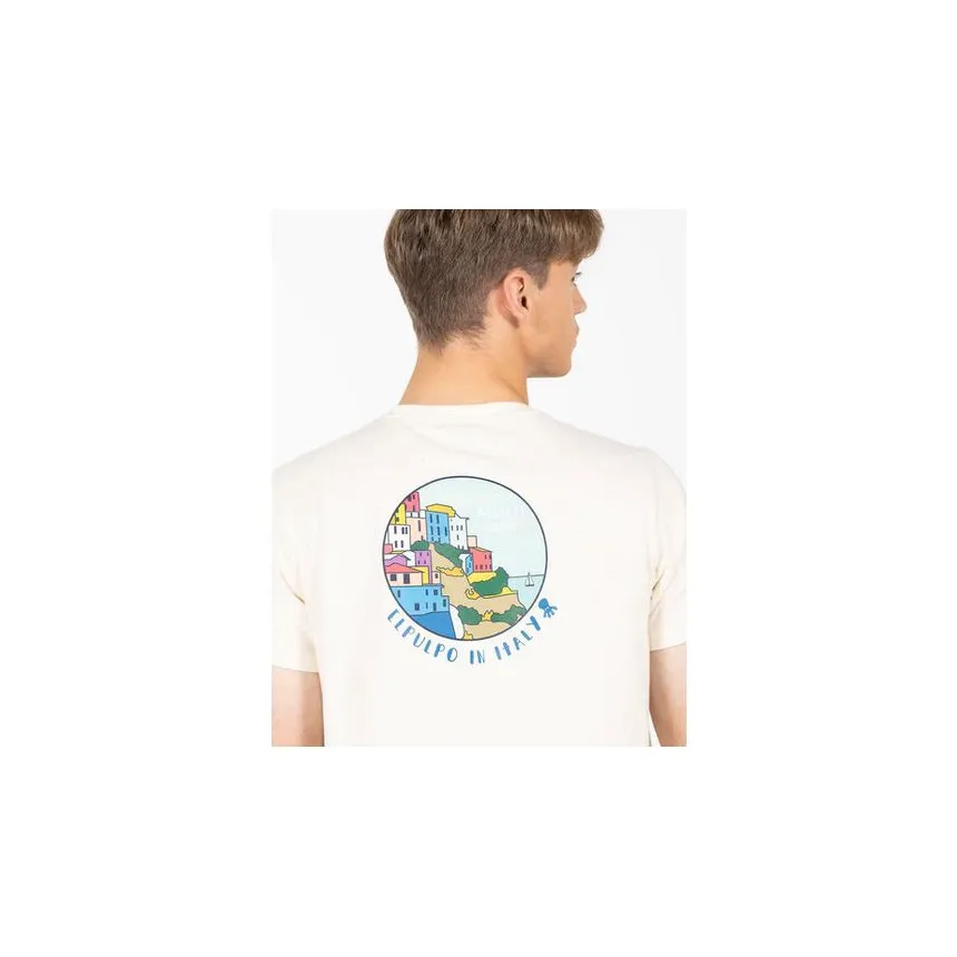 Camiseta El Pulpo Circulo Paisaje Para Hombre