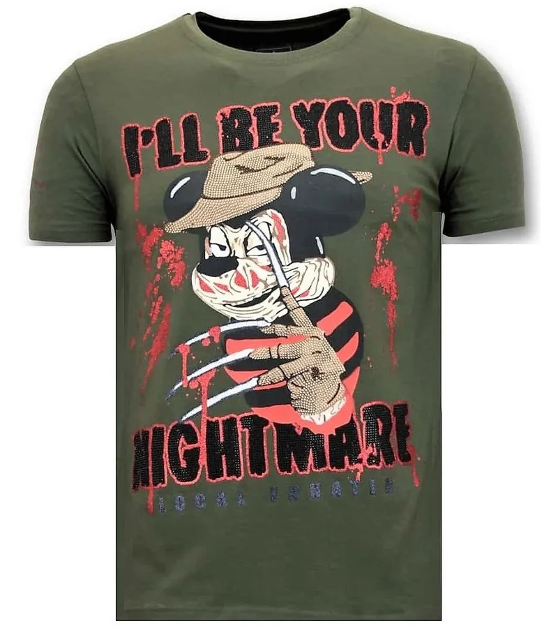 Camiseta exclusiva Hombre - Freddy Krueger - Verde