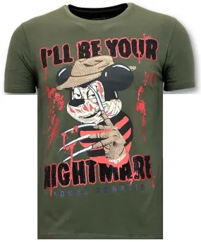 Camiseta exclusiva Hombre - Freddy Krueger - Verde