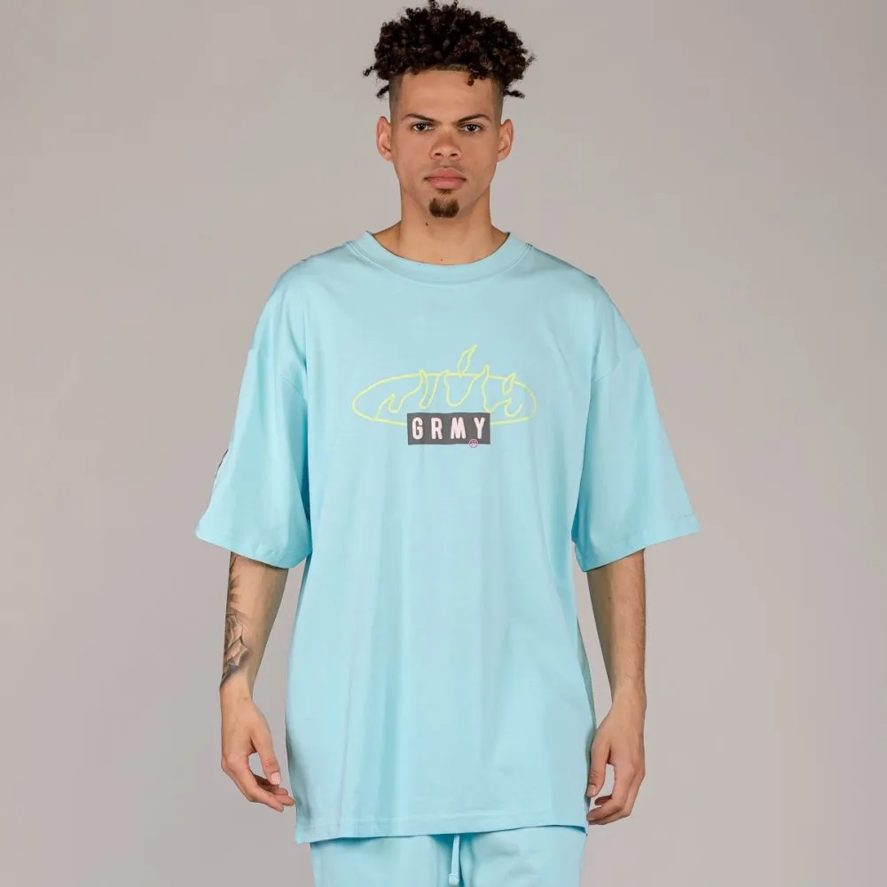 CAMISETA GRIMEY CLOVEN TONGUES OVERSIZED  BLUE | SUMMER 23