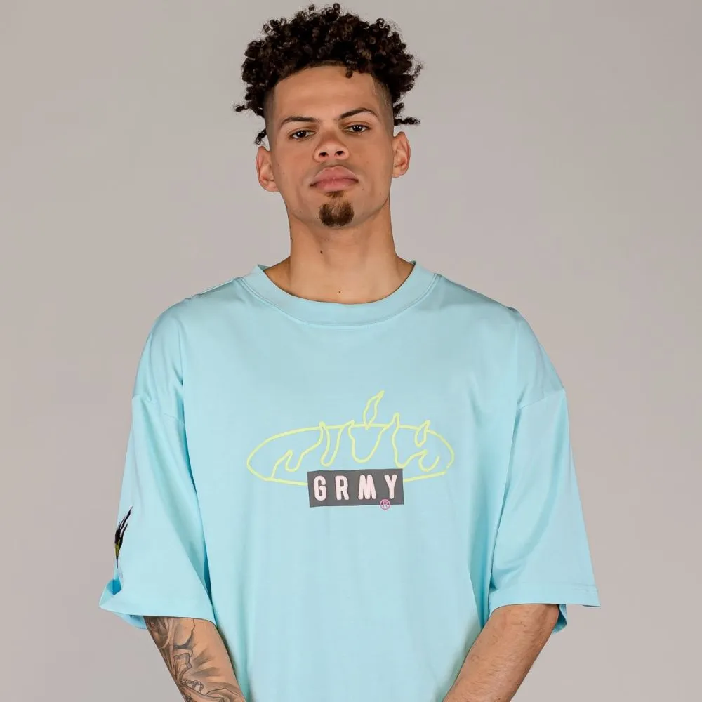 CAMISETA GRIMEY CLOVEN TONGUES OVERSIZED  BLUE | SUMMER 23