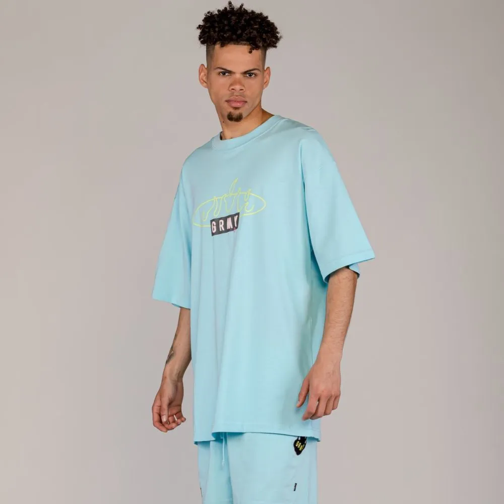 CAMISETA GRIMEY CLOVEN TONGUES OVERSIZED  BLUE | SUMMER 23