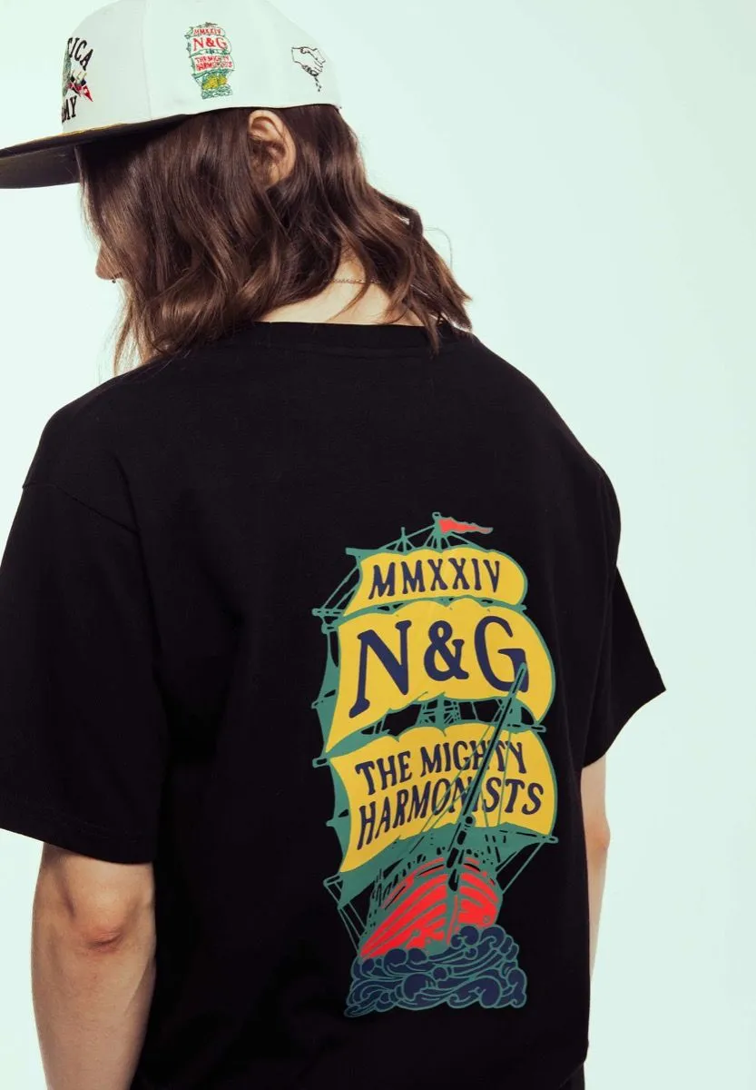 CAMISETA GRIMEY MIGHTY HARMONIST NAUTICA X GRMY  BLACK | SS24