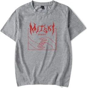 Camiseta Mitski Print Hombres Mujeres Moda Hip Hop Camiseta Vintage Top Manga Corta Extragrande XXS-4XL