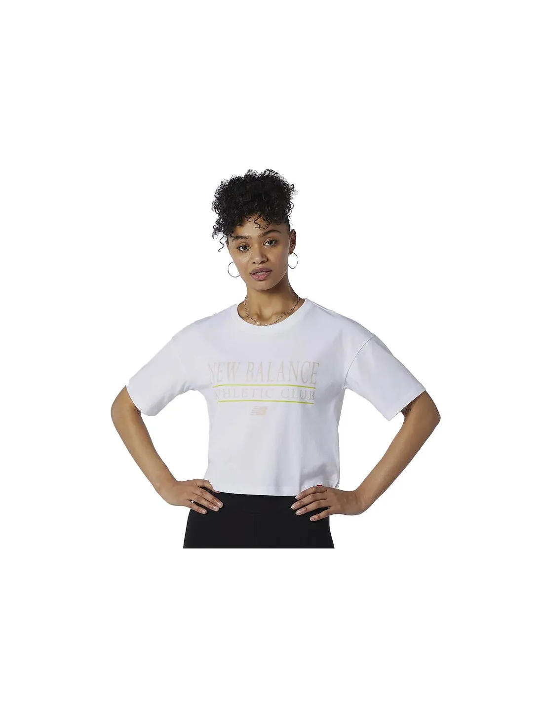 Camiseta New Balance Essentials Athletic Club Boxy White