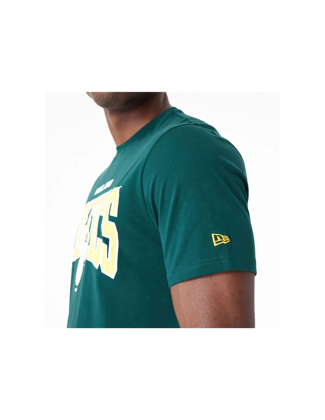 Camiseta New Era Oakland Athletics MLB Arch Wordmark Graphic Verde Hombre