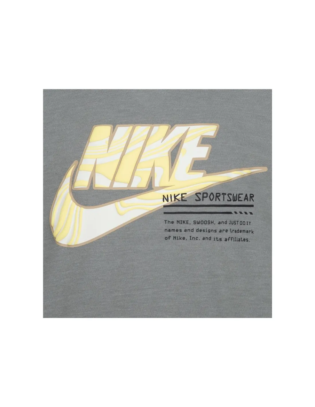 Camiseta Nike Futura Micro Text Niño Gris