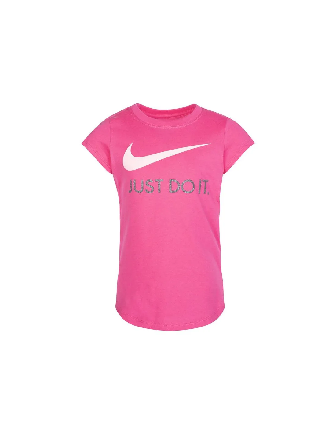 Camiseta Nike Swoosh Just Do It Niña Rosa