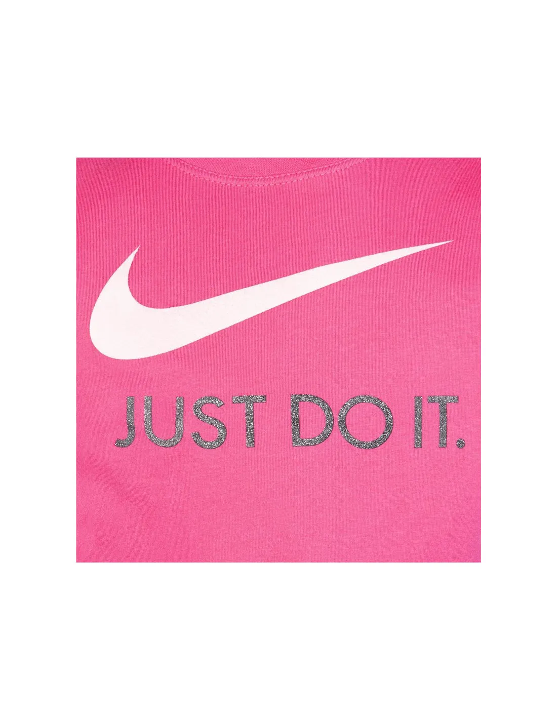 Camiseta Nike Swoosh Just Do It Niña Rosa