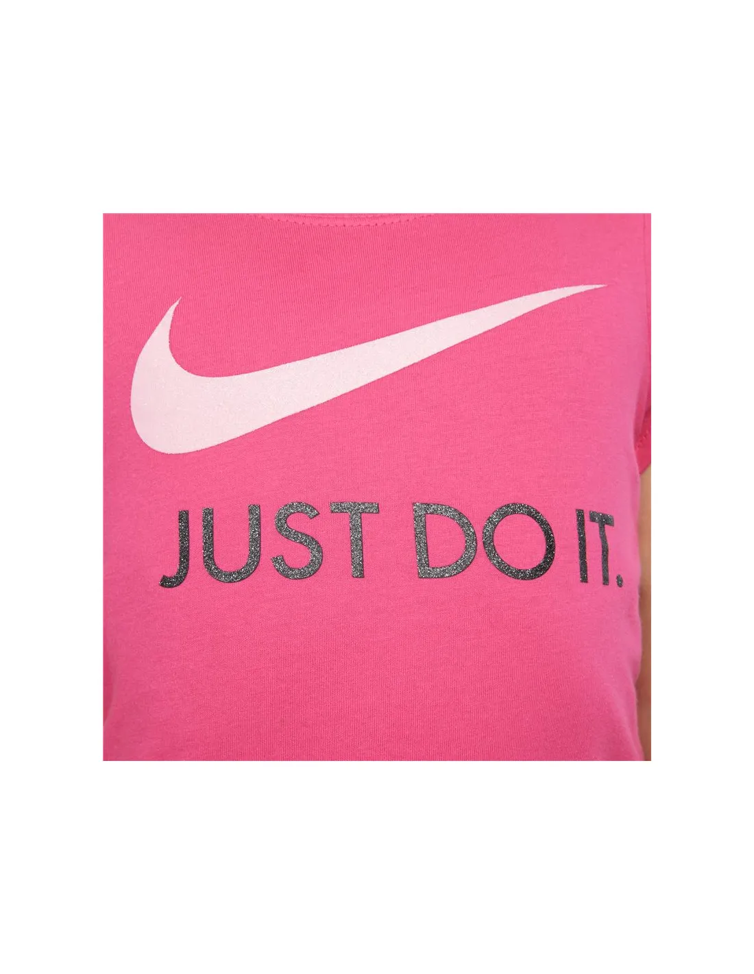 Camiseta Nike Swoosh Just Do It Niña Rosa