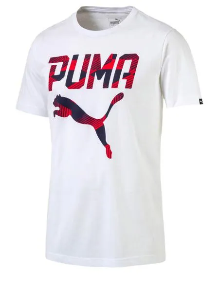 camiseta puma brand blanco hombre